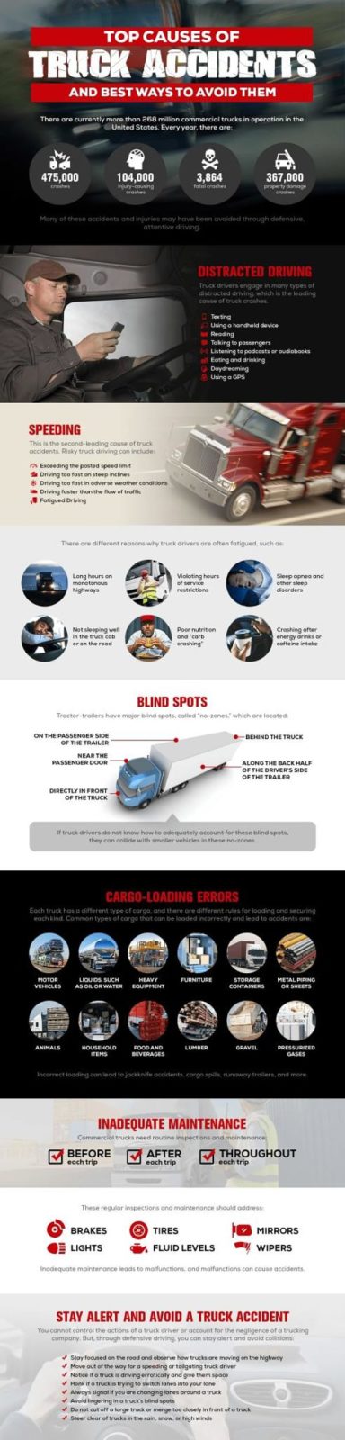 Top causes of truck accidents
