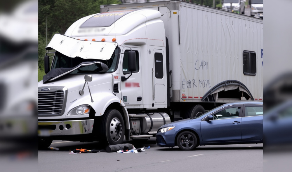 Truck crash.