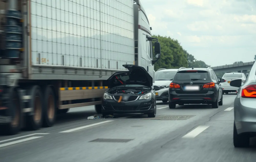 A typical underride accident.