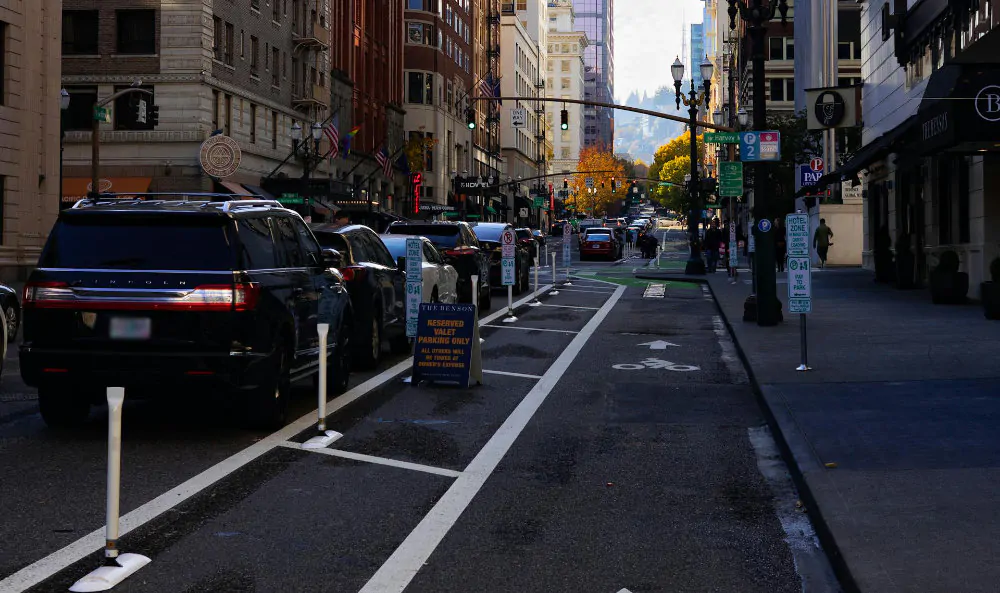 Portland city traffic.